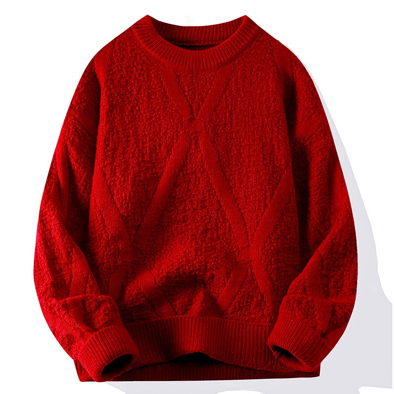Ladies Knit Sweater with Pattern and Textured Surface Lune London