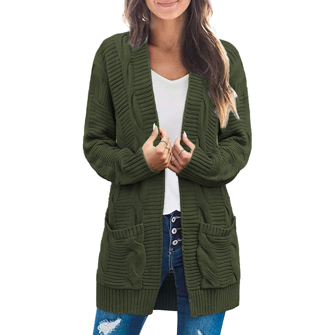 Knit jacket for women with deep pockets and structured design Lune London
