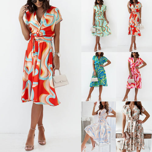 A-line dress for women with button closure Lune London