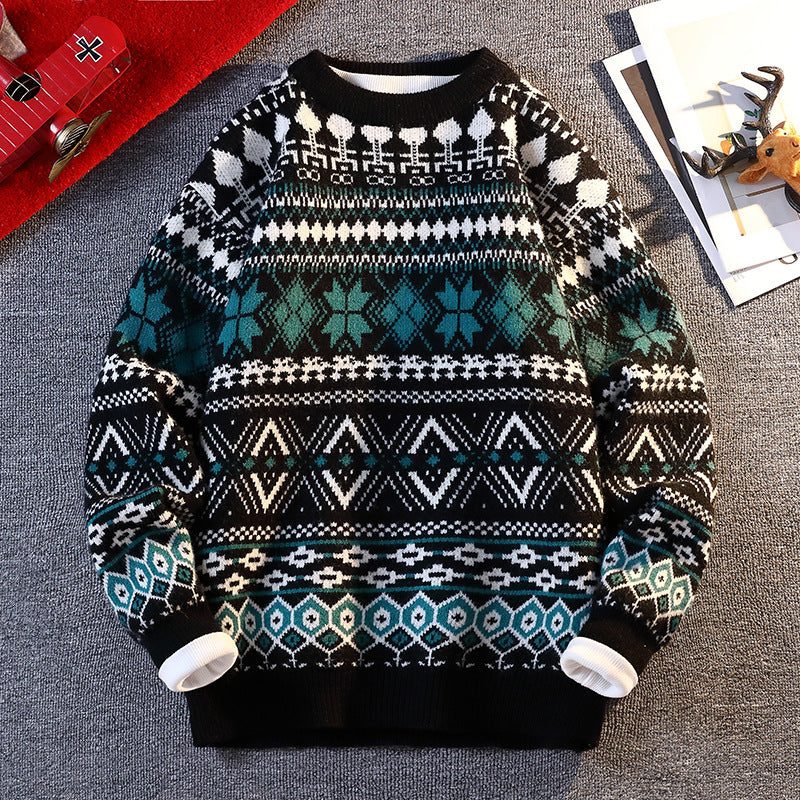 Shaving sweater for men with winter design and high collar Lune London