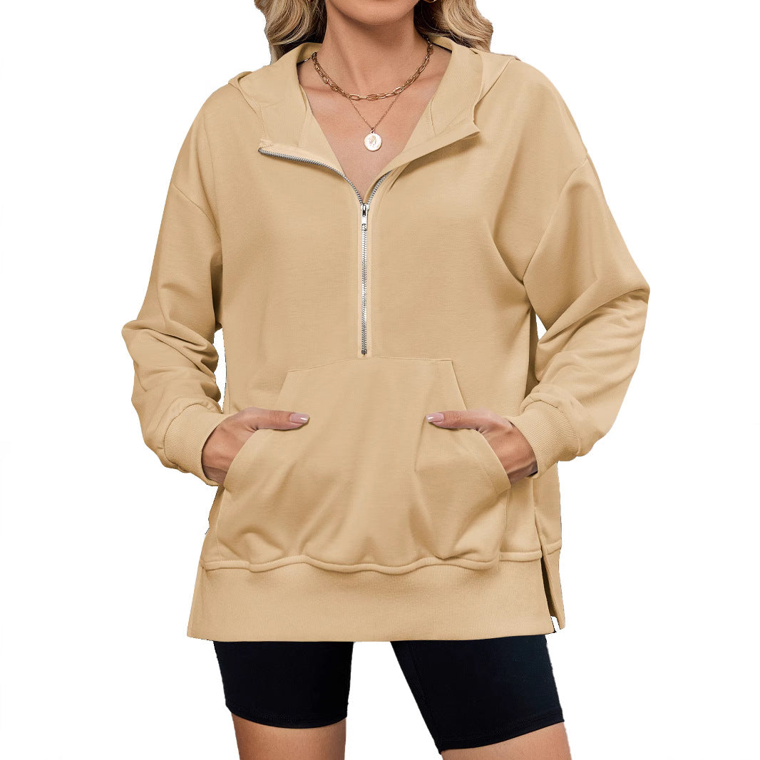 Women's hoodie with full zip and pockets Lune London