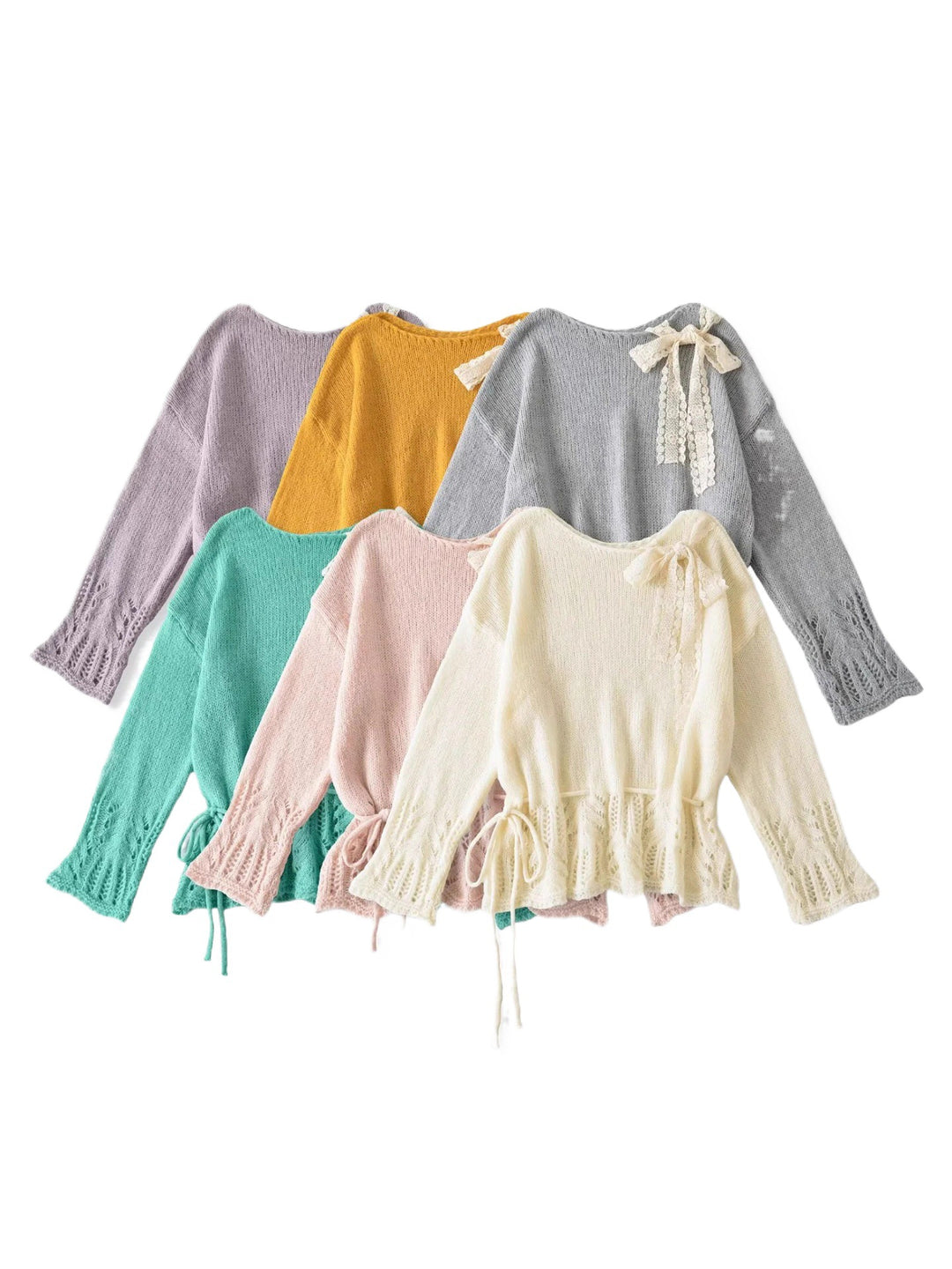 Stylish knitted top for women with elegant sophistication and chic ties and style