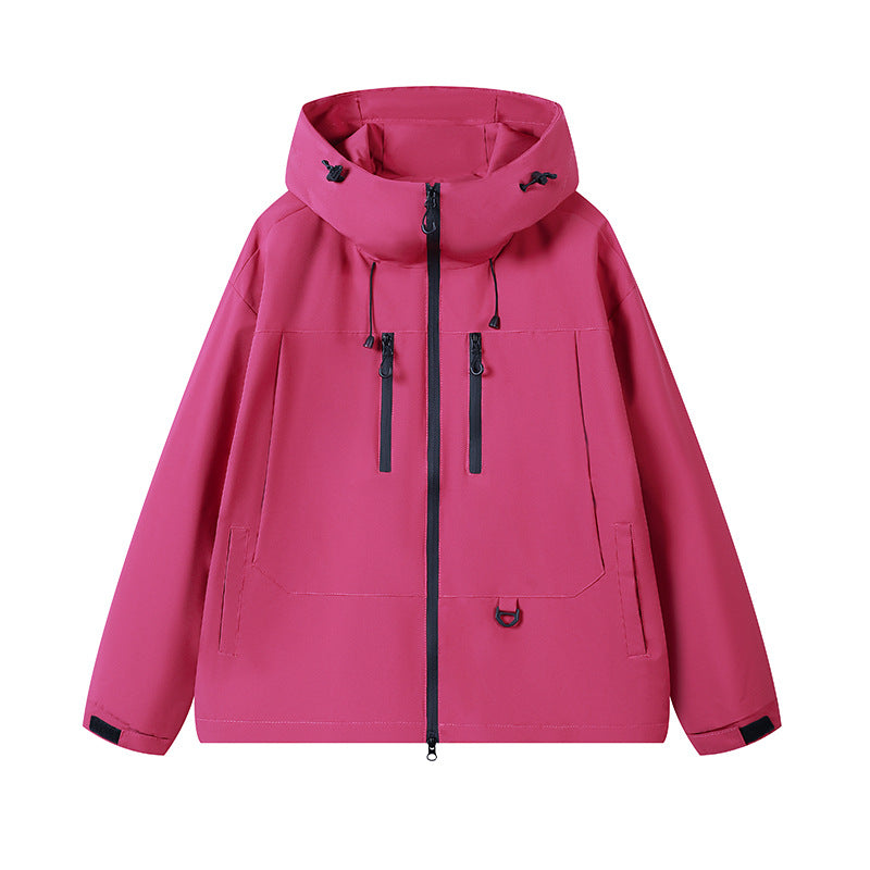 Men's breathable outdoor jacket with adjustable hood and multiple pockets Lune London