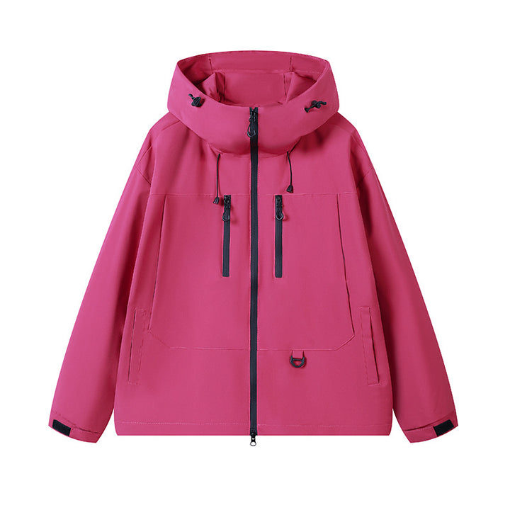 Men's breathable outdoor jacket with adjustable hood and multiple pockets Lune London
