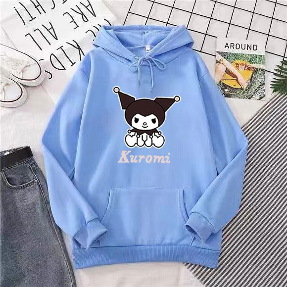 Women's hoodie with cute cow motif and high-quality fleece lining Chic & Stil