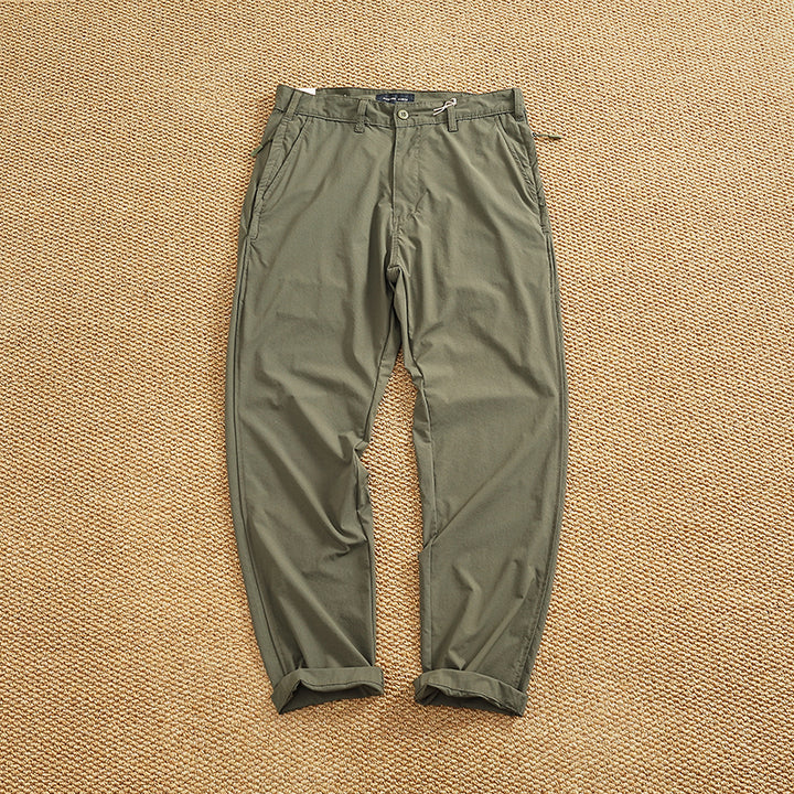 Men's chino pants with elastic waistband and practical side pockets Lune London