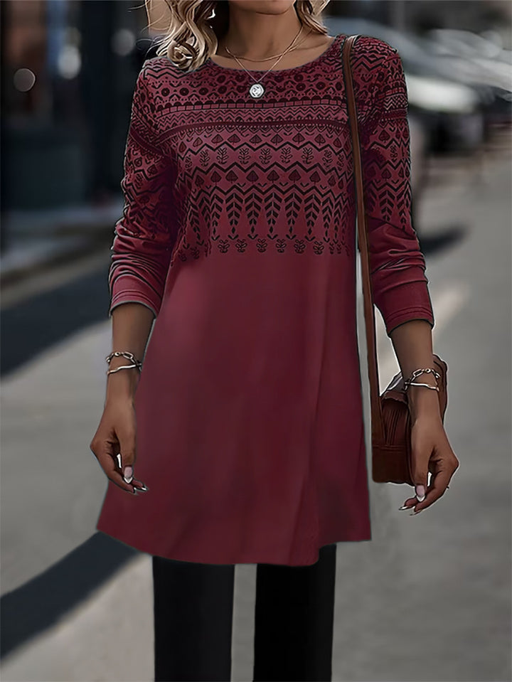 Long comfortable long-sleeve tunic for women Lune London
