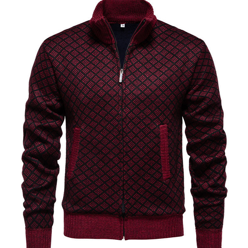 Quilted zip sweatshirt jacket for men Lune London