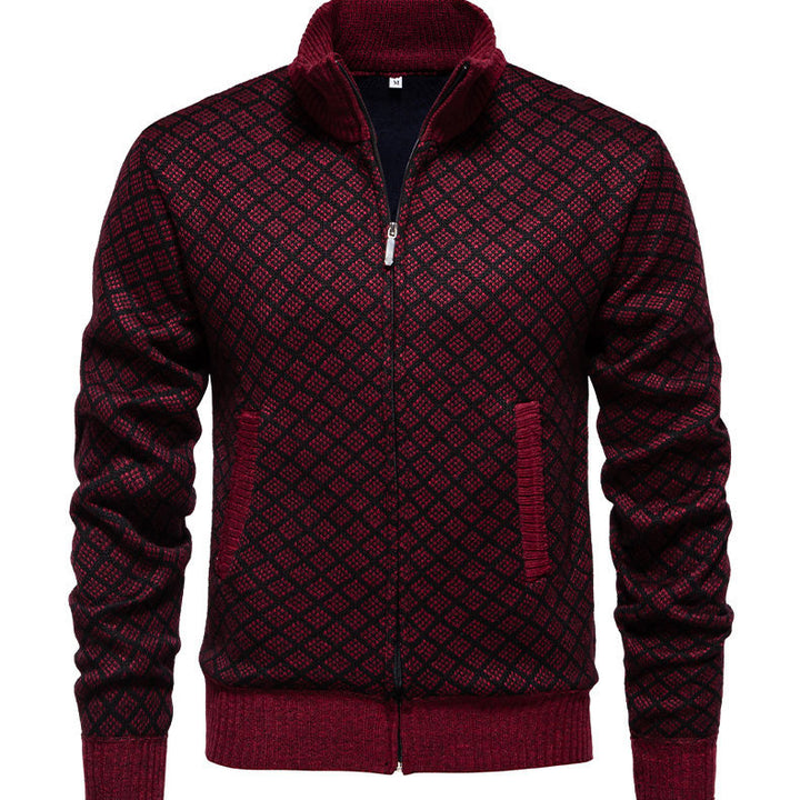 Quilted zip sweatshirt jacket for men Lune London
