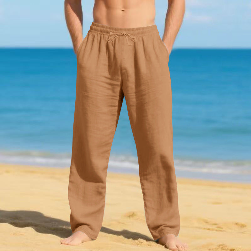 Men's lightweight beach pants with adjustable waistband Lune London