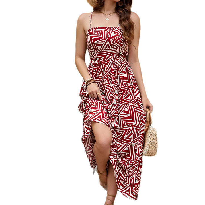 Lune London bohemian high slit maxi dress for women