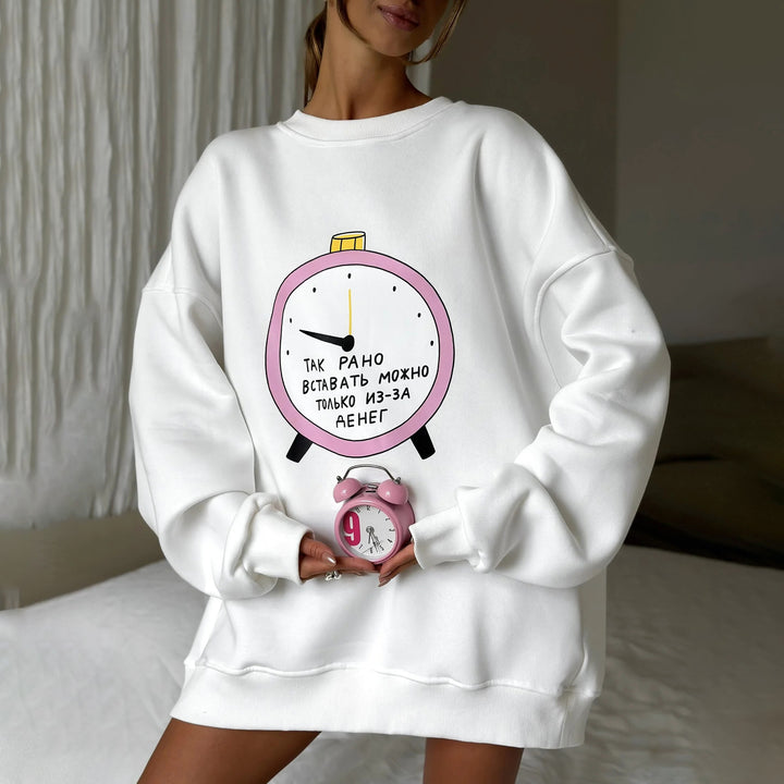 Oversized sweatshirt for women with creative graphics Lune London