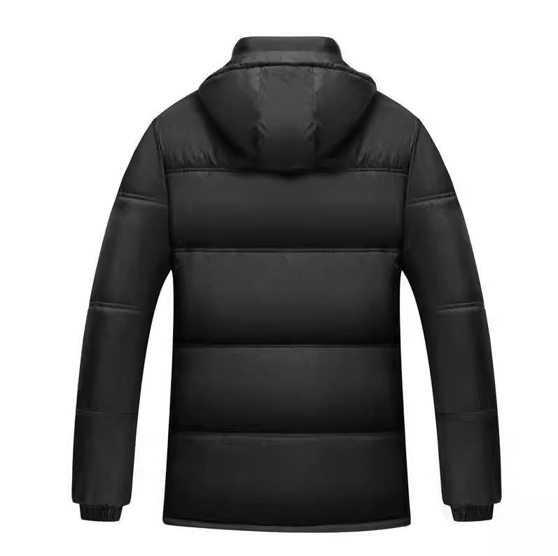 Veste matelassée tendance pour hommes avec doublure douillette et col à capuche réglable Lune London