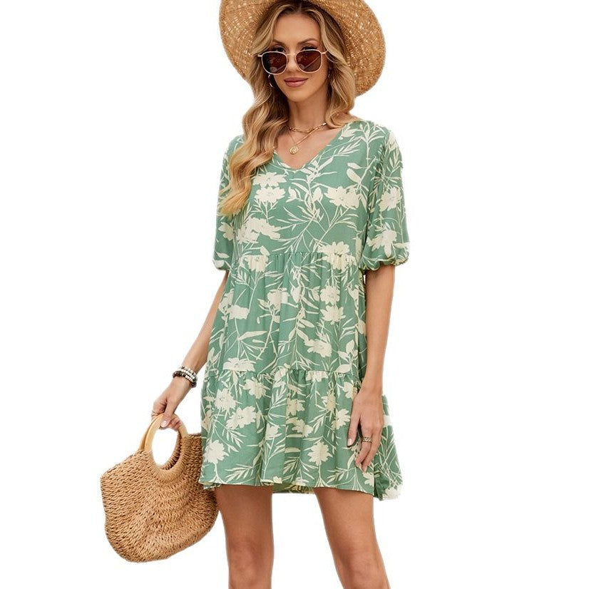 Lune London Flowered Ruffled Dress for Women