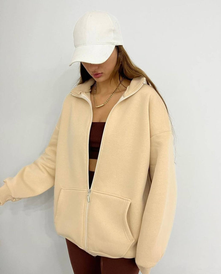 Oversized hoodie for women in soft material Lune London