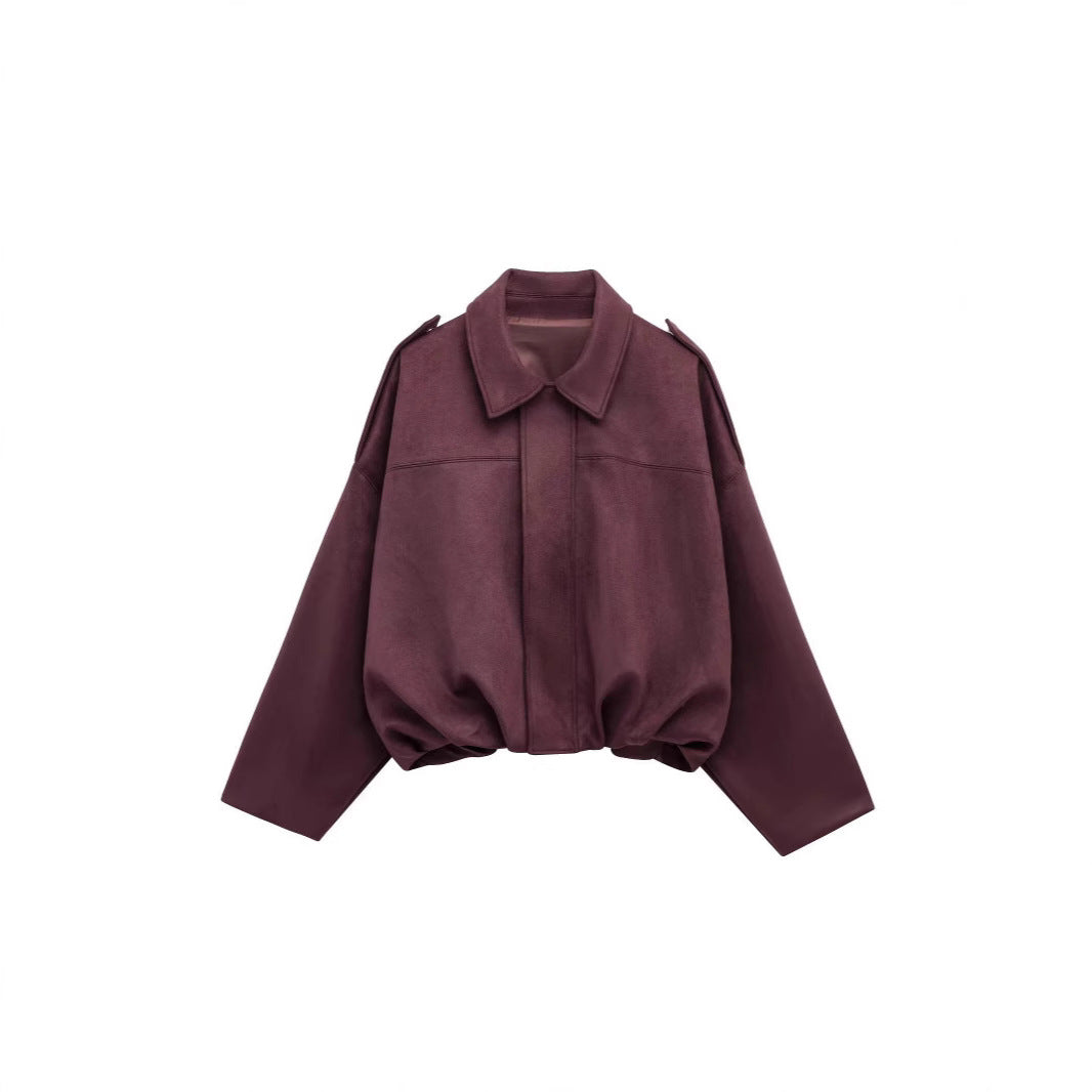 Trendy and casual faux leather jacket for women with a modern fit Lune London