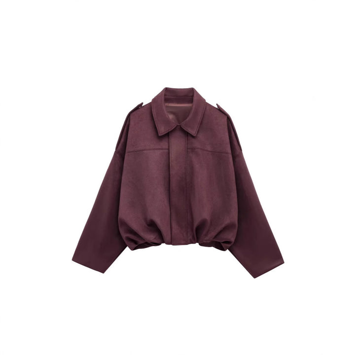 Trendy and casual faux leather jacket for women with a modern fit Lune London