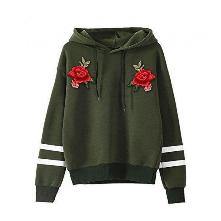 Sweat-shirt pour femmes avec broderie rose de haute qualité Chic & Stil