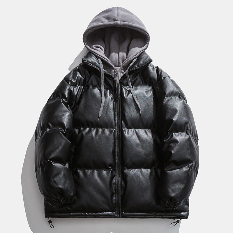 High-quality padded down jacket for men with removable hood Lune London