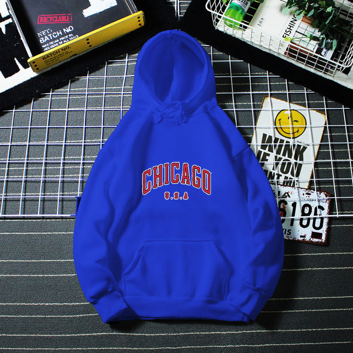 Women’s hoodie with urban Chicago print Chic & Stil