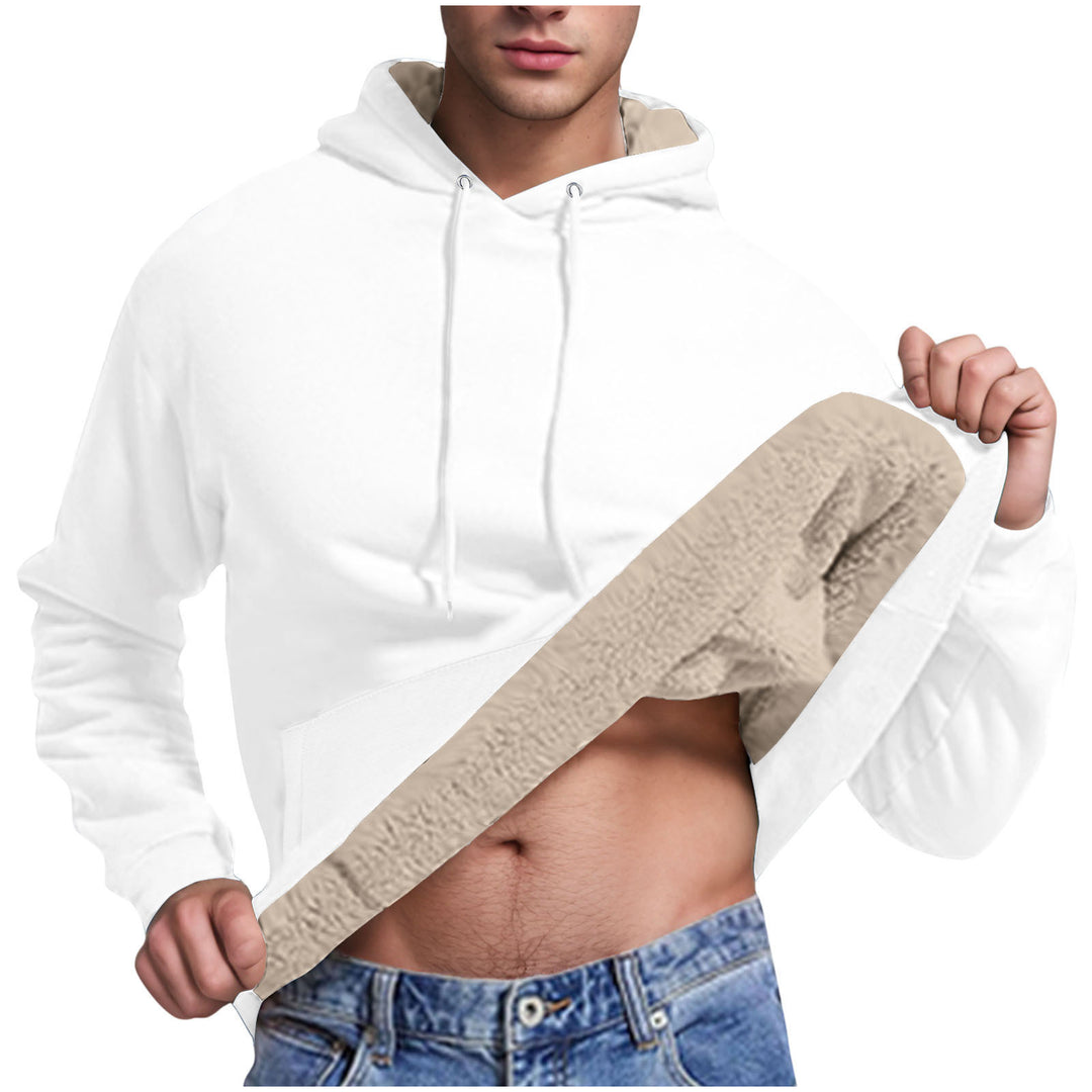 Fleece hoodie for men with soft lining inside Lune London