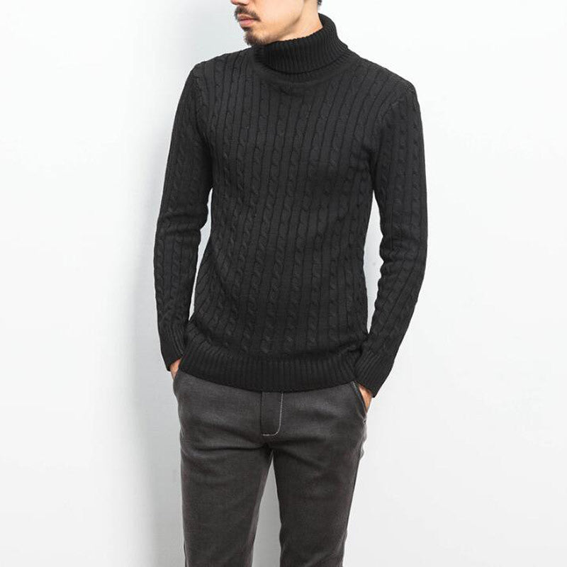 Comfortable turtleneck sweater for men with diamond pattern Lune London