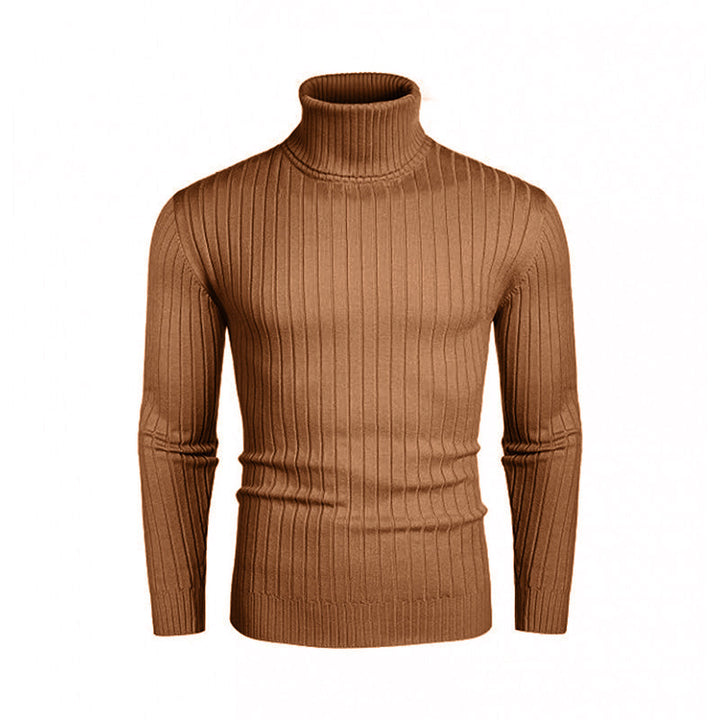 Elegant men's ribbed fine knit turtleneck sweater Lune London