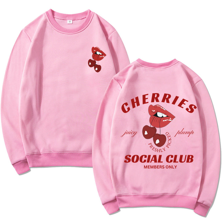Sweat-shirt femme avec design créatif de fruits et de bouche Chic & Stil