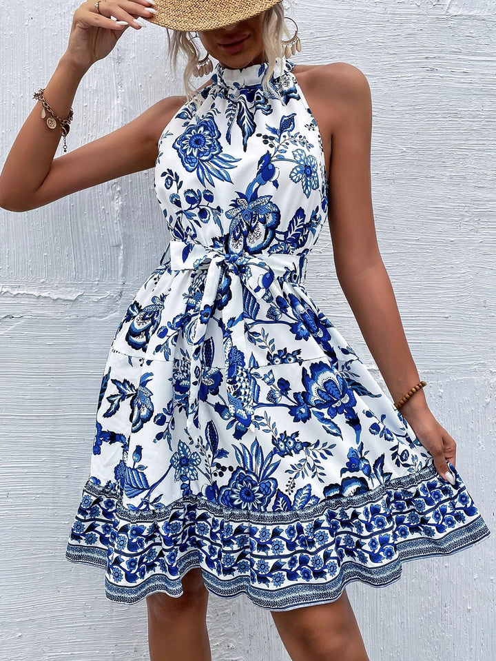 Women Flowers Necklace Summer Dress Lune London