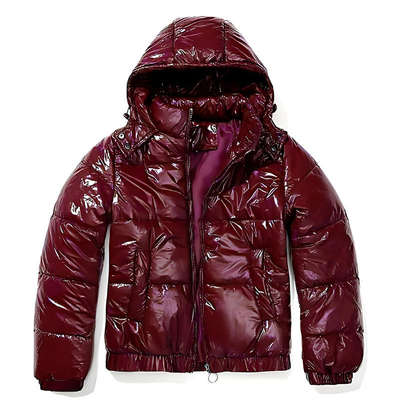 Ladies Shiny Winter Jacket Chic Und Stil