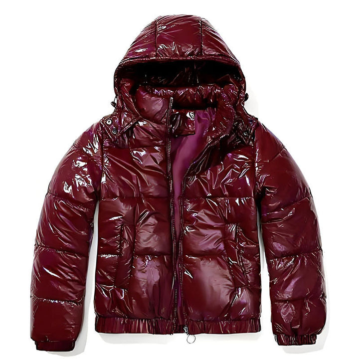 Ladies Shiny Winter Jacket Chic Und Stil