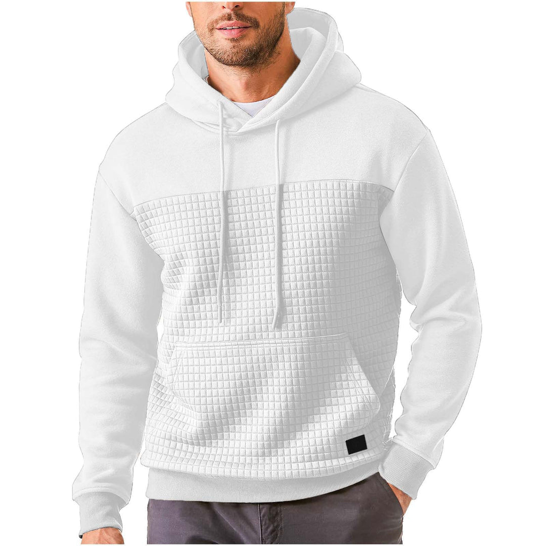 Men's hoodie with textured upper material Lune London