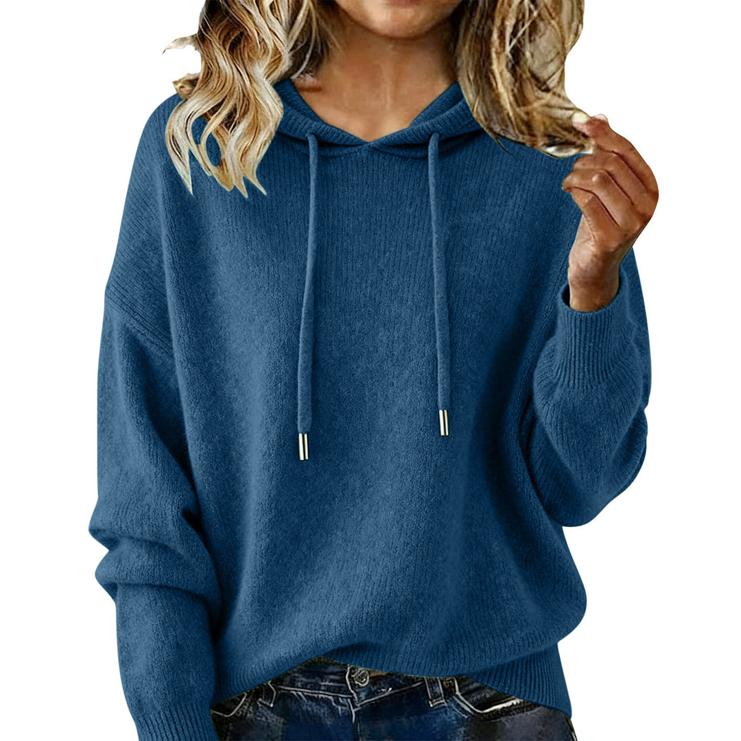 Sweat à capuche surdimensionné pour femmes avec design texturé et cordon de serrage Chic & Stil