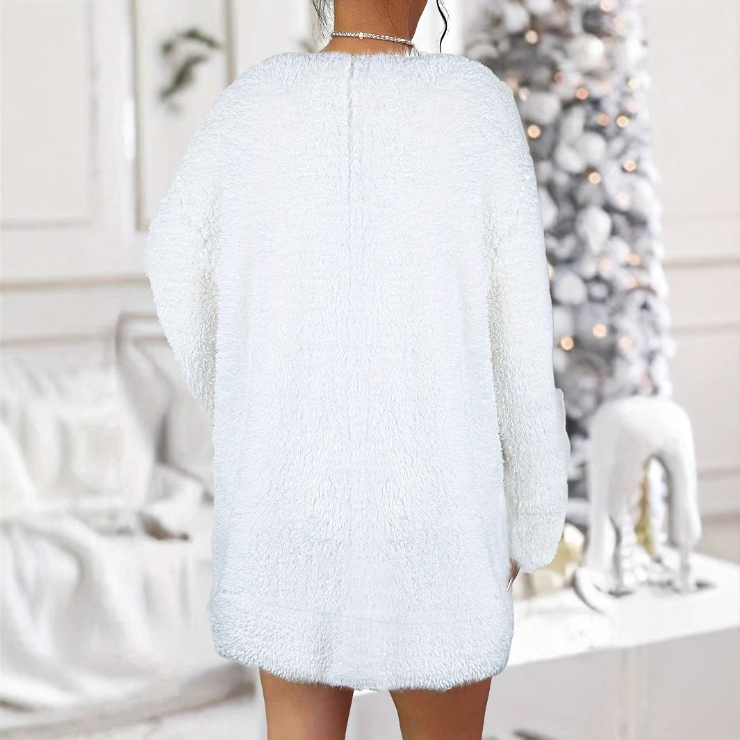 Cozy fleece dress for ladies with a loose fit Lune London