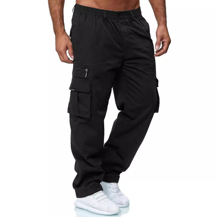 Men's cargo pants with elastic waistband and multifunctional pockets Lune London