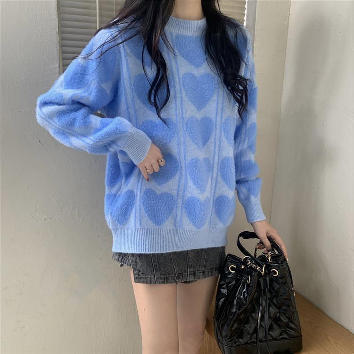 Women's cozy wool sweater with a varied pattern and a casual fit Lune London