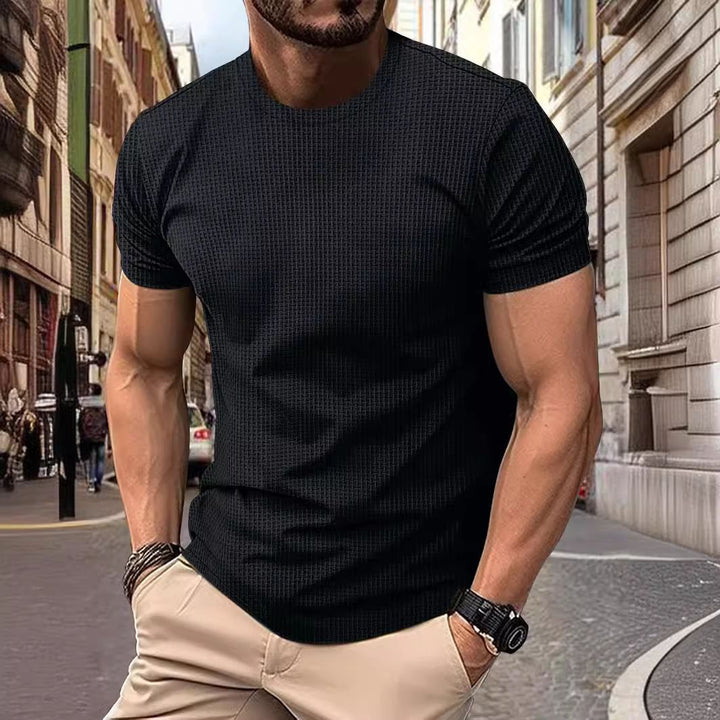 Men Basic Top with Short Sleeves Fitness Lune London
