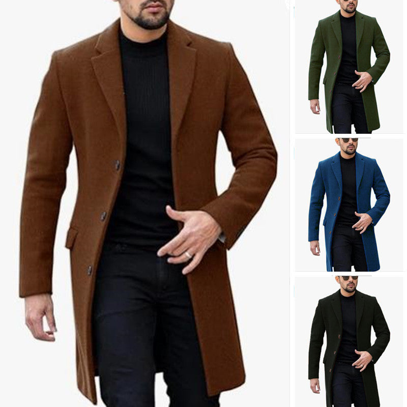 Elegant wool coat for men with a modern cut and practical pockets Lune London
