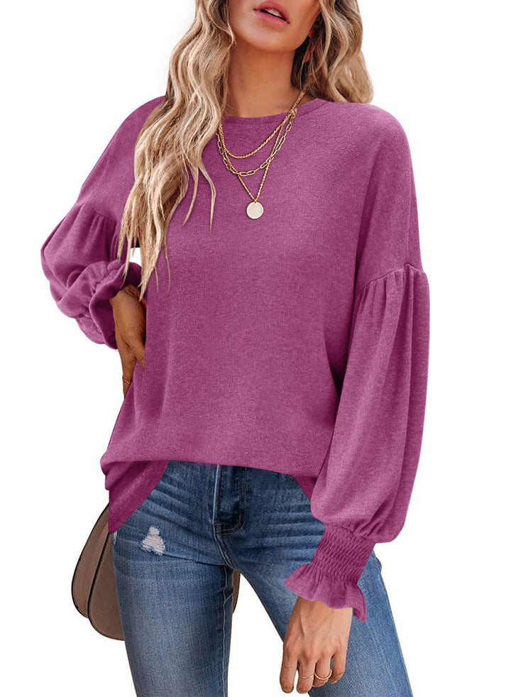 Ladies trendy sweater with balloon sleeves Lune London