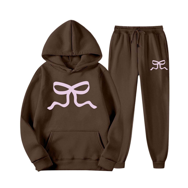 Ensemble de sweat à capuche décontracté et de pantalon de jogging pour femmes Chic & Stil