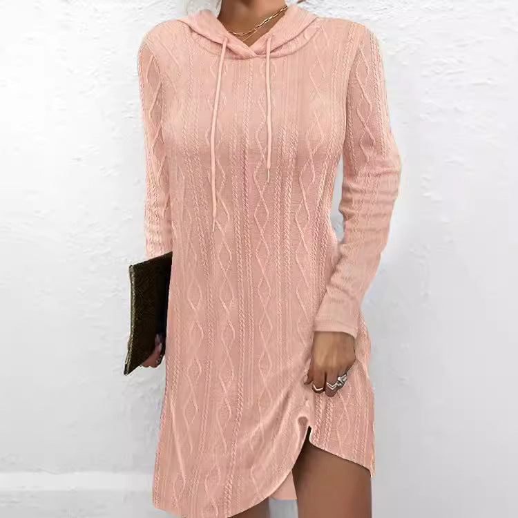 Lune London Women's Hooded Knit Dress