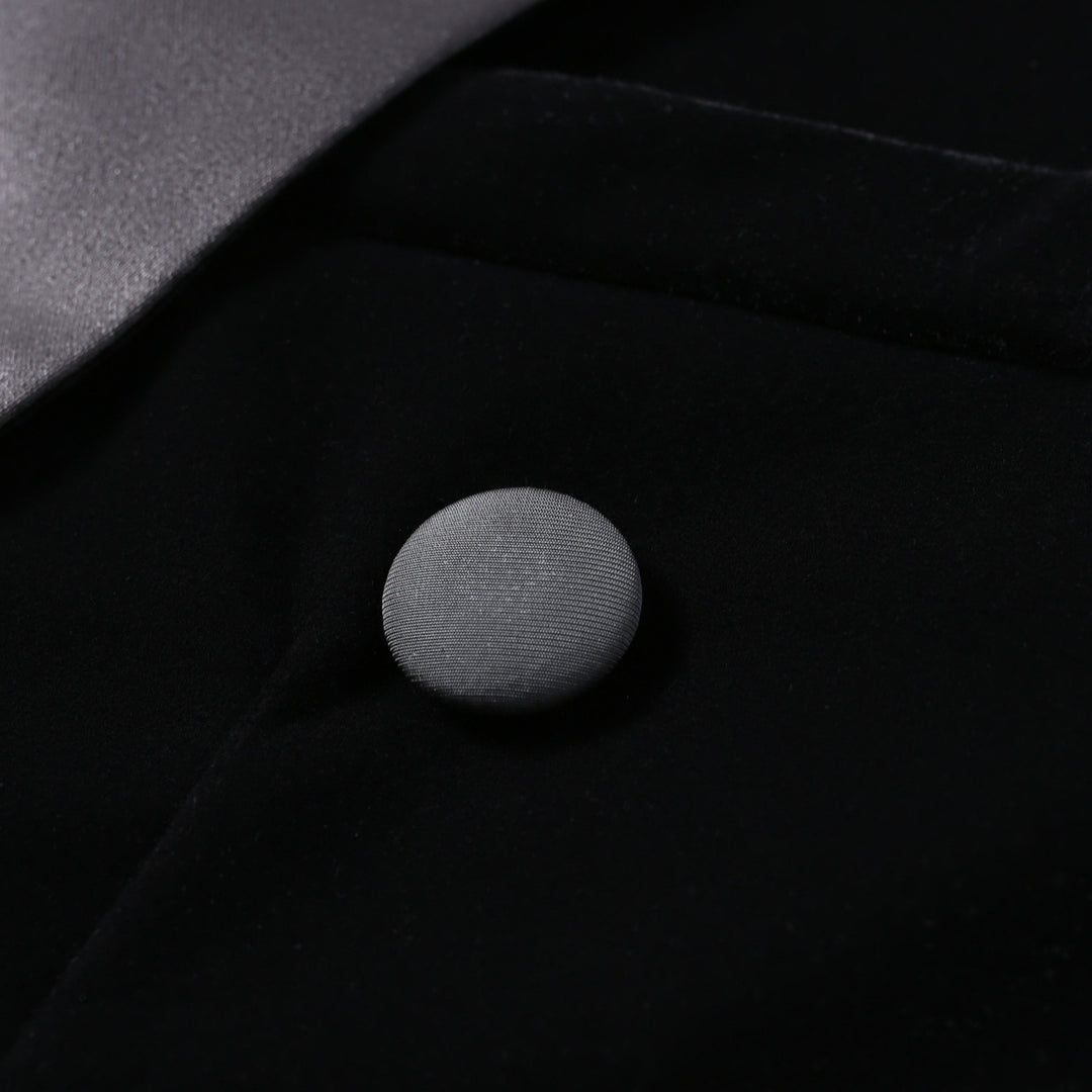 Sparkling velvet jacket for men with satin collar Lune London