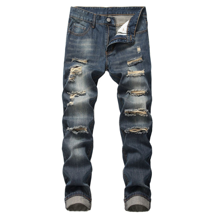 Distressed jeans for women with a trendy worn look and a relaxed fit Lune London