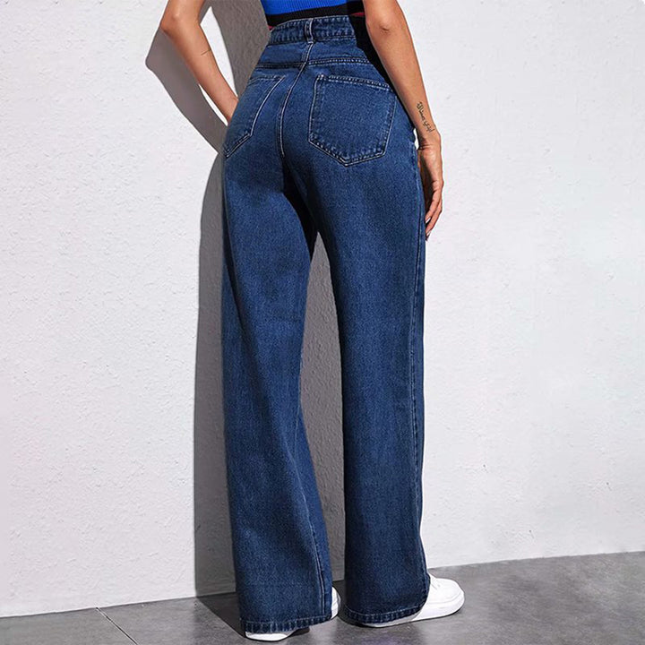 Women's Loose High-Waist Jeans in a Casual Fit with Elegant Details Lune London