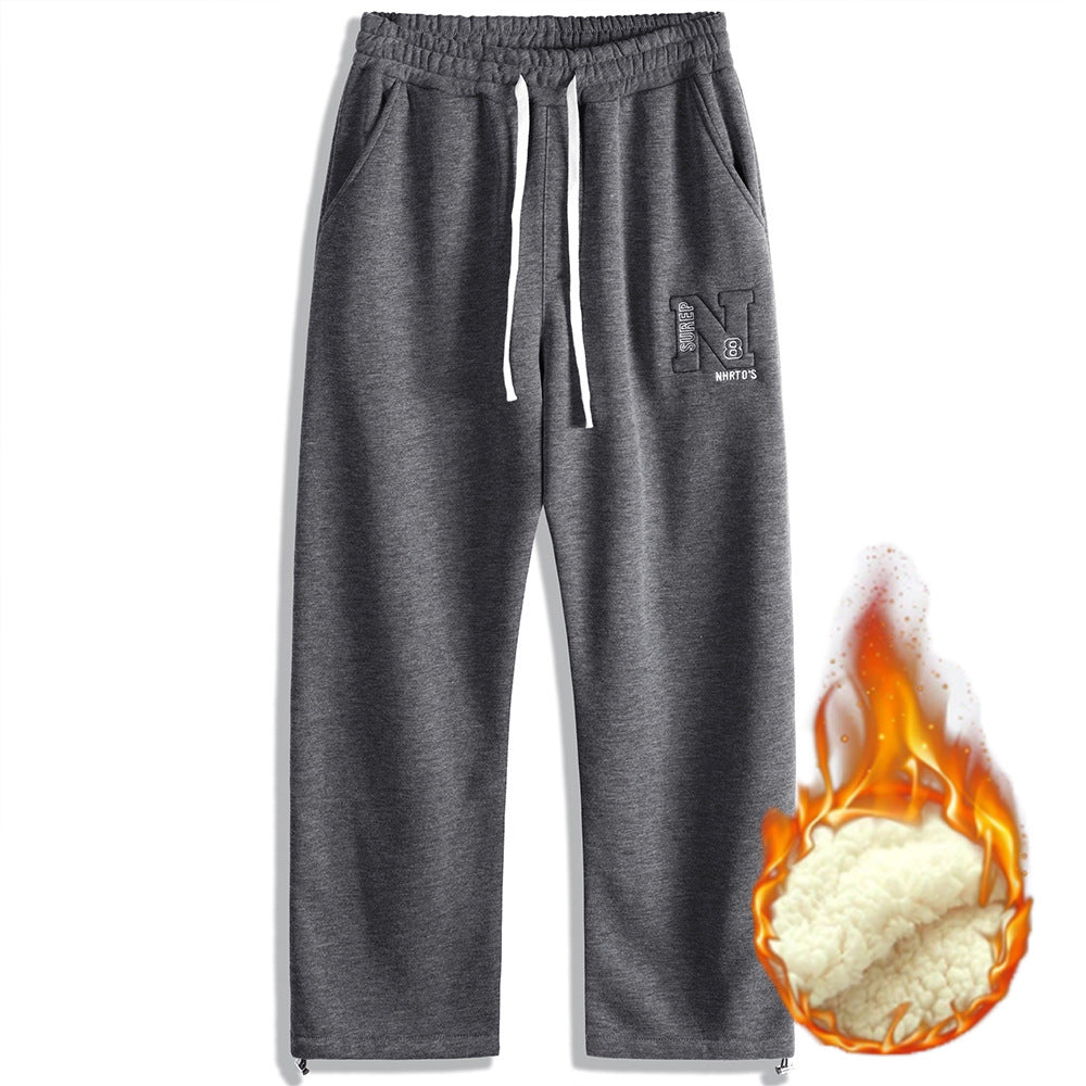 Comfortable men's joggers with side zipper and elastic waist Lune London
