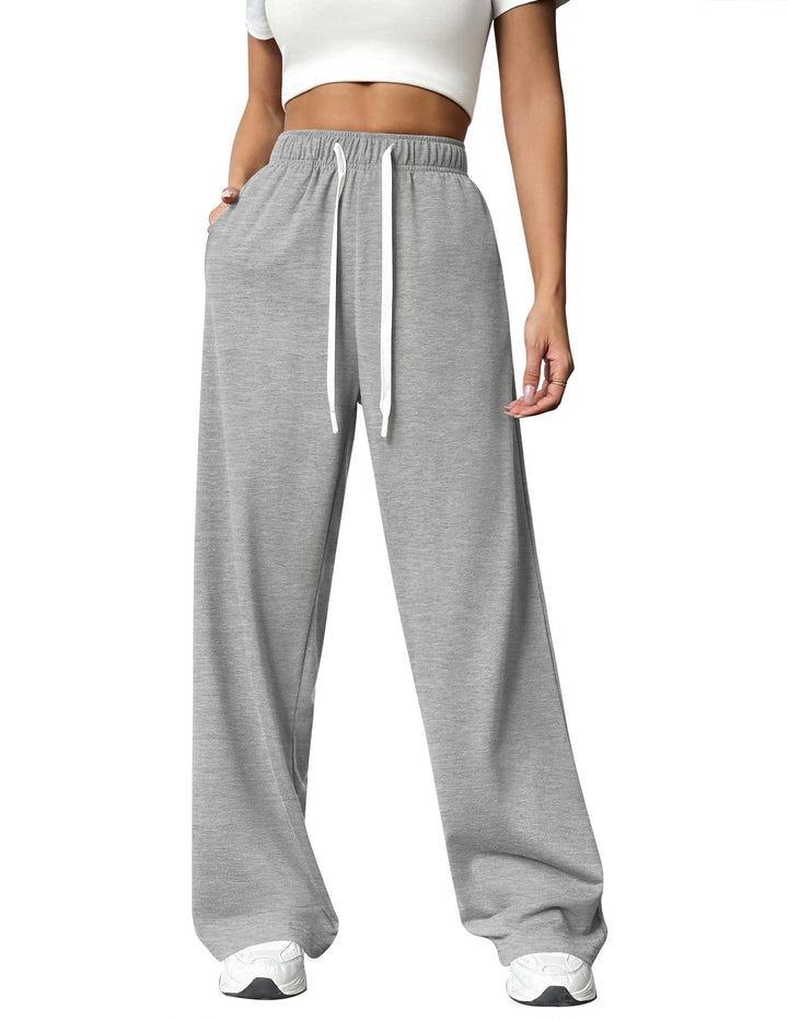 Women Comfortable Loose-Fitting Leisure Pants with Elastic Waist Chic & Stil