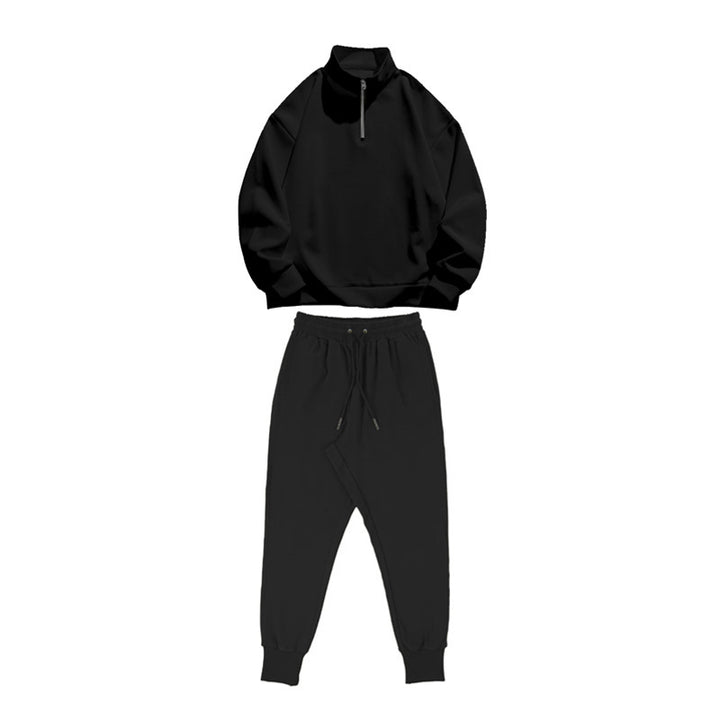 Casual tracksuit for men with practical pockets and modern high collar Lune London