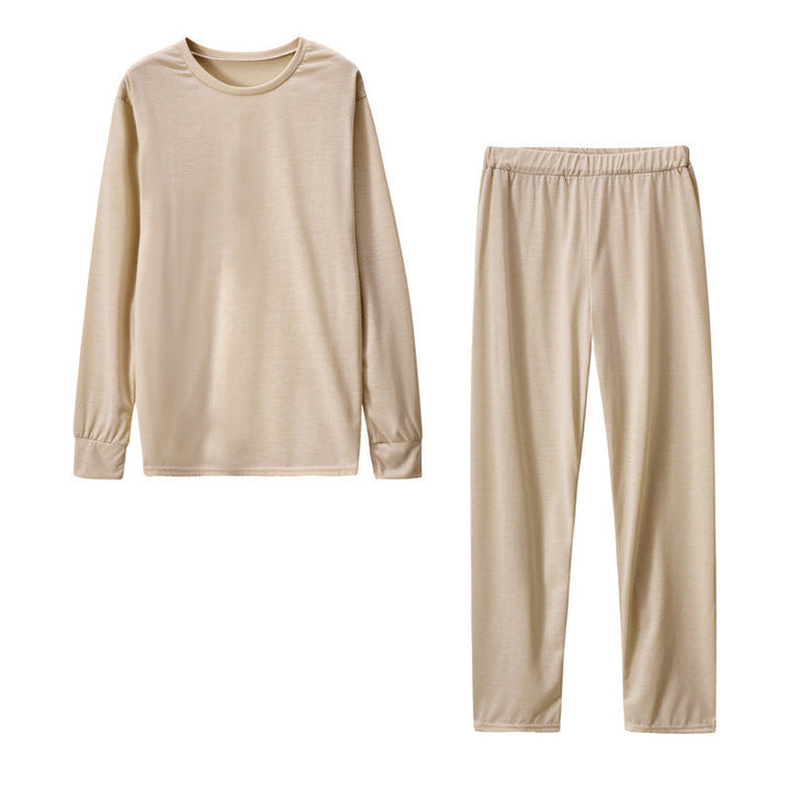 Women's Long Sleeve Pajama Set with Elastic Pants Lune London