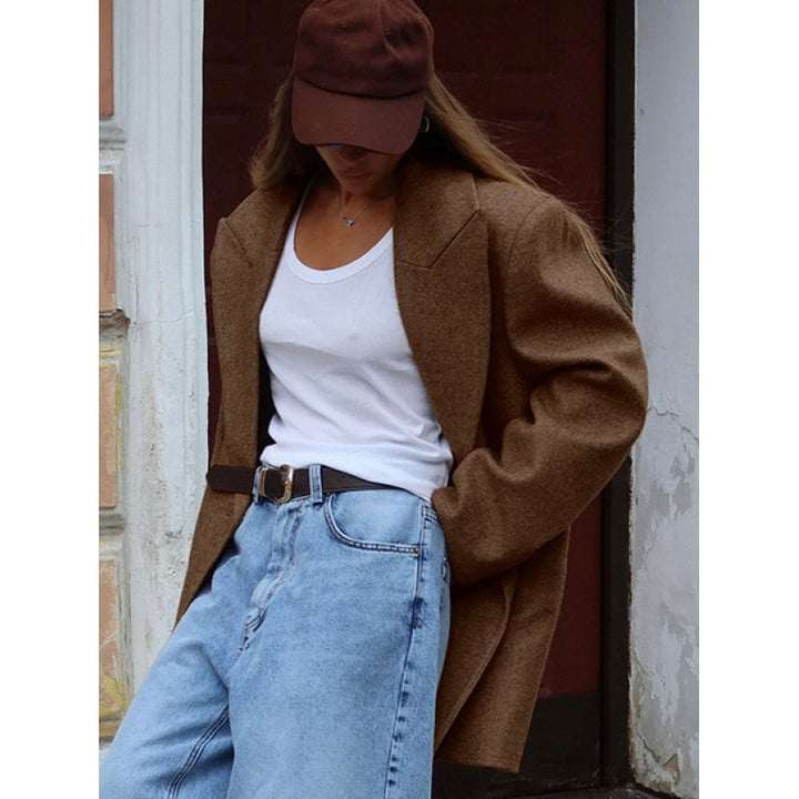 Ladies Oversized Wool Blazer Lune London