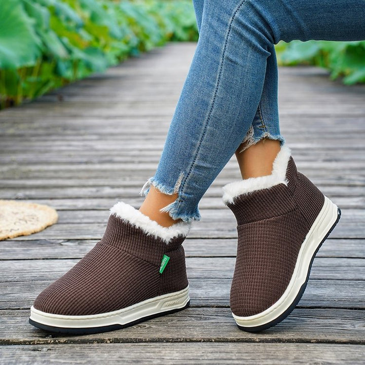 Ladies' boots lined with elastic neckline Lune London